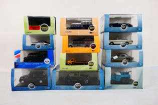 Oxford Automobile Company - 12 diecast model motor vehicles of which seven are 1:76 scale and five