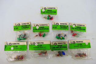Subbuteo - 9 x unopened vintage bagged sets of figures and accessories including Trainers Bench Set