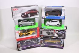 Welly - Maisto - Lionel - Rastar - 8 x boxed models in 1:24 scale including BMW M4 GTS, McLaren P1,