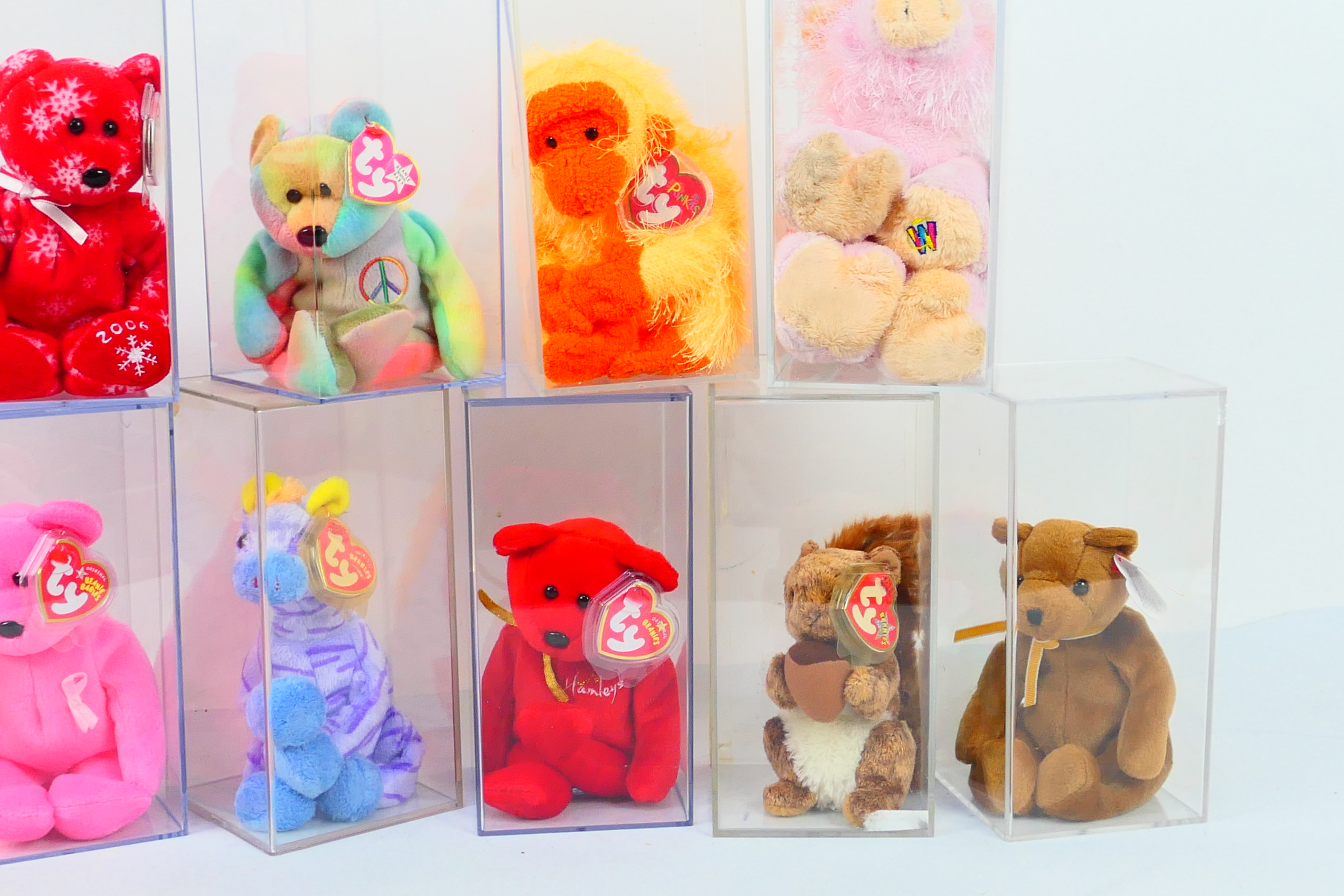 Ty Beanies - 11 Ty Beanies housed within perspex display cases. - Image 3 of 3
