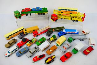 Majorette - 25 x unboxed vehicles and some trailers including Porsche 924,