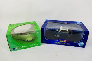 Revell - 2 x boxed 1:18 scale bubble cars,