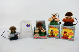 Bandai - B-AI - Cavemen Drummers - A group of very rare boxed Bandai Cavemen Drummers from 1993.