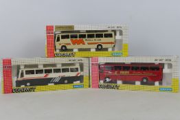 Joal - 3 x boxed 1:50 Joal Compact die-cast model coaches - Lot includes a #149 Volvo 'Jetways