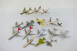 Lintoy - Herpa Wings - CIJ - Corgi - Matchbox A group of 17 unboxed diecast model Aircraft.