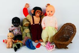 Pedigree - Kader - A collection of vintage dolls and soft toys including a Pedigree hard plastic