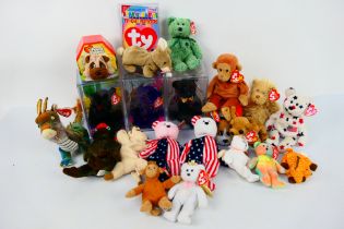 Ty Beanies - Mattel - Pound Puppies - A collection of soft toys including Princess, The End, Dragon,