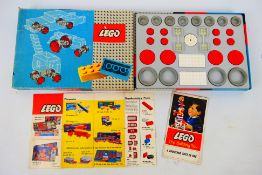 Lego - A boxed early 1960s Lego set # 314 - large and small wheels plus turn table.