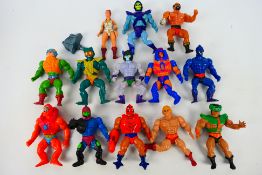 Mattel - Sungold - MOTU - A loose collection of 13 He-Man Master of the Universe action figures.