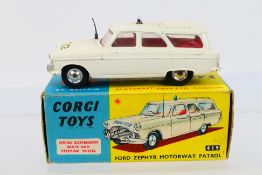 Corgi - A boxed Ford Zephyr Motorway Patrol car # 419.