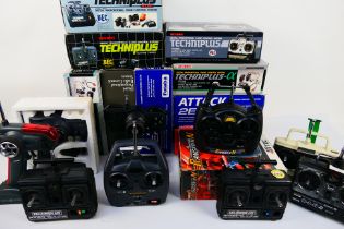 Acoms - Carson - HiTec - Other - A group of nine mainly unboxed RC control systems with 8 EMPTY RC