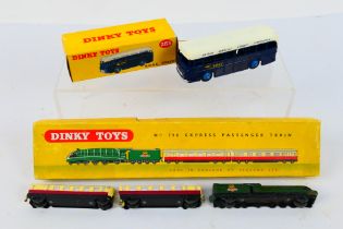 Dinky - 2 x boxed models, BOAC Coach # 283 and Express Passenger Train # 798.