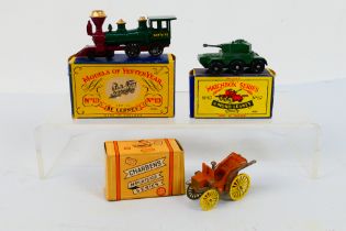 Matchbox - Charbens - Yesteryear - 3 x boxed models, Saladin Armoured Car # 67,