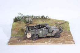 Tamiya - A WWII diorama created using Tamiya a 1:35 scale model kit,