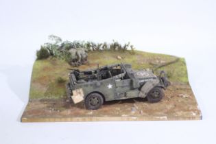 Tamiya - A WWII diorama created using Tamiya a 1:35 scale model kit,
