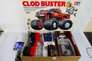 Tamiya - A boxed Tamiya 58065 1:10 scale RC 4x4x4 Customised Monster Pick-Up Truck model kit 'Clod