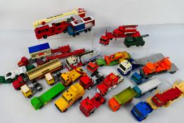 Matchbox - 26 x unboxed truck models including Ford D series # 20, Scammell Crusader # K-24,