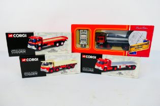 Corgi - 4 x limited edition Guy trucks in 1:50 scale, a Warrior in BRS livery # 29201,