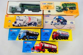 Corgi - Atlas Dinky - 6 x boxed tanker trucks, AEC in Johnnie Walker livery # 20801,