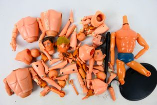Palitoy - Action Man - A collection of vintage Action Man spare parts including a painted hard head,