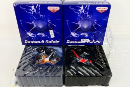 Panzerkampf Wings - Two boxed diecast 1:72 scale Dassault Rafale models from Panzerkampf Wings.