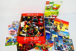 Lego - A box containing a miscellany of Lego kits parts, incomplete, spares.