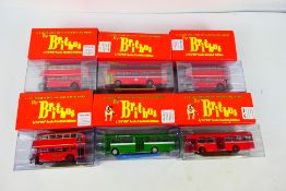 Britbus - 6 x boxed 1:76 limited edition die-cast model Britbus buses and coaches - Lot includes a