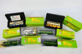 Britbus - 6 x boxed 1:76 limited edition die-cast model Britbus coaches and buses - Lot includes a