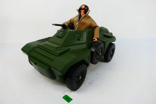 Palitoy - Irwin - Action Man - An unboxed Armoured Car marked Irwin to the bottom and a vintage