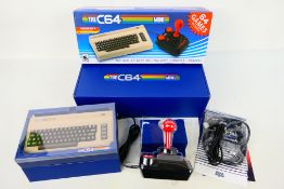 C64 Mini electronic games computer with 64 games, joystick,
