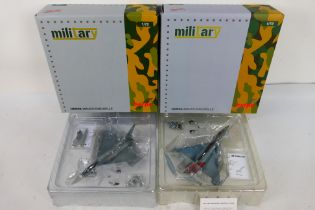 Herpa - Two boxed diecast 1:72 scale Eurofighter Typhoon models from Herpa Military.