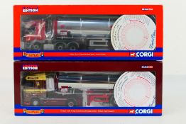 Corgi - 2 x limited edition tanker trucks in 1:50 scale,