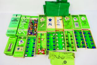 Subbuteo - 8 x boxed teams and three empty boxes plus a gaming mat.