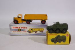 Dinky - 2 x boxed models, Bedford Articulated Lorry # 921 and an Armoured Personnel Carrier # 676.