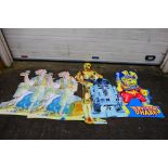 Cardboard vintage shop display - Star Wars - Bucky O'Hare - B.F.G.