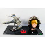 Star Wars - A large decorative display piece which contains a Star Wars Rogue One Blue Leader