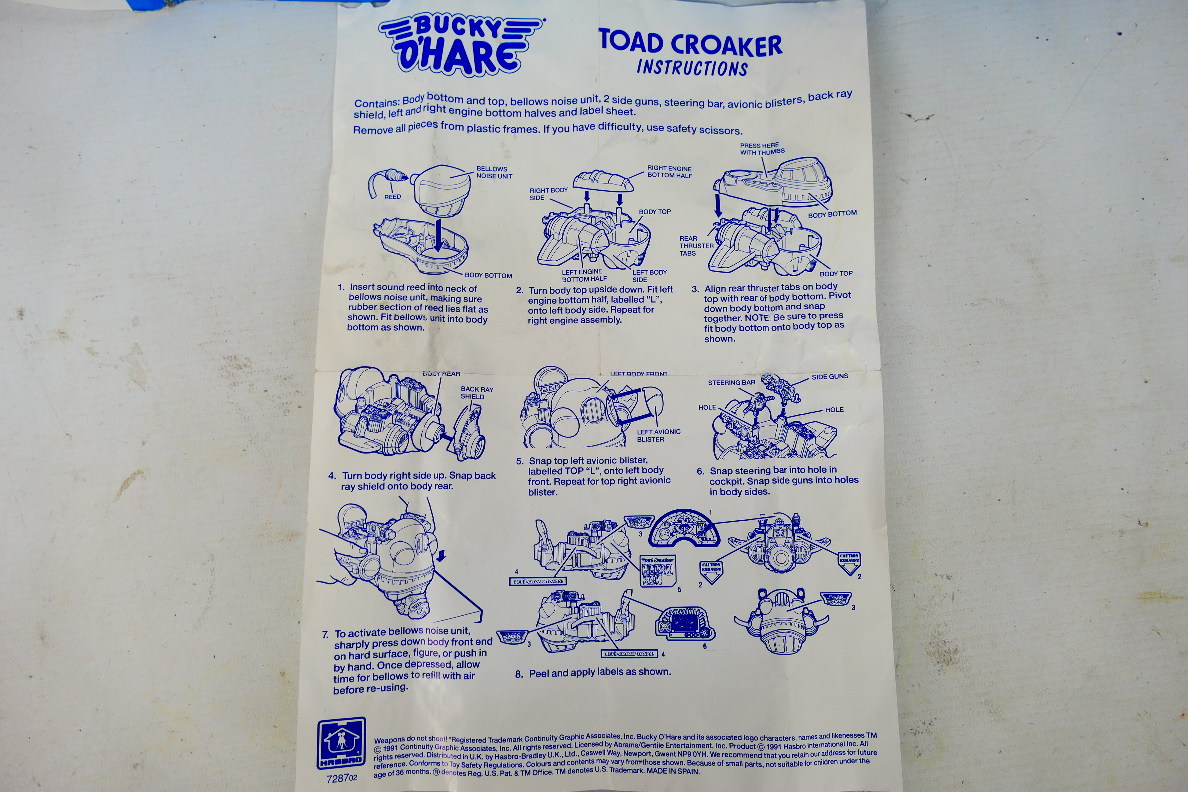 Bucky O'Hare - Hasbro. A boxed Bucky O'Hare 'Toad Croaker' vehicle. - Image 7 of 9