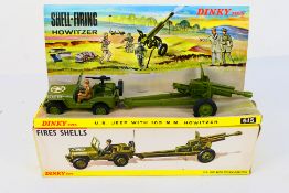Dinky Toys - A boxed Dinky Toys #615 US Jeep with 105mm Howitzer.