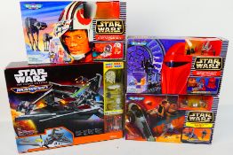 Star Wars Micro Machines, Galoob - four boxed sets comprising Slave I Tatooine,