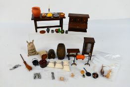 Tudor Time Miniatures by Norman Jones - 1:12 scale kitchen furniture comprising an artisan made 3