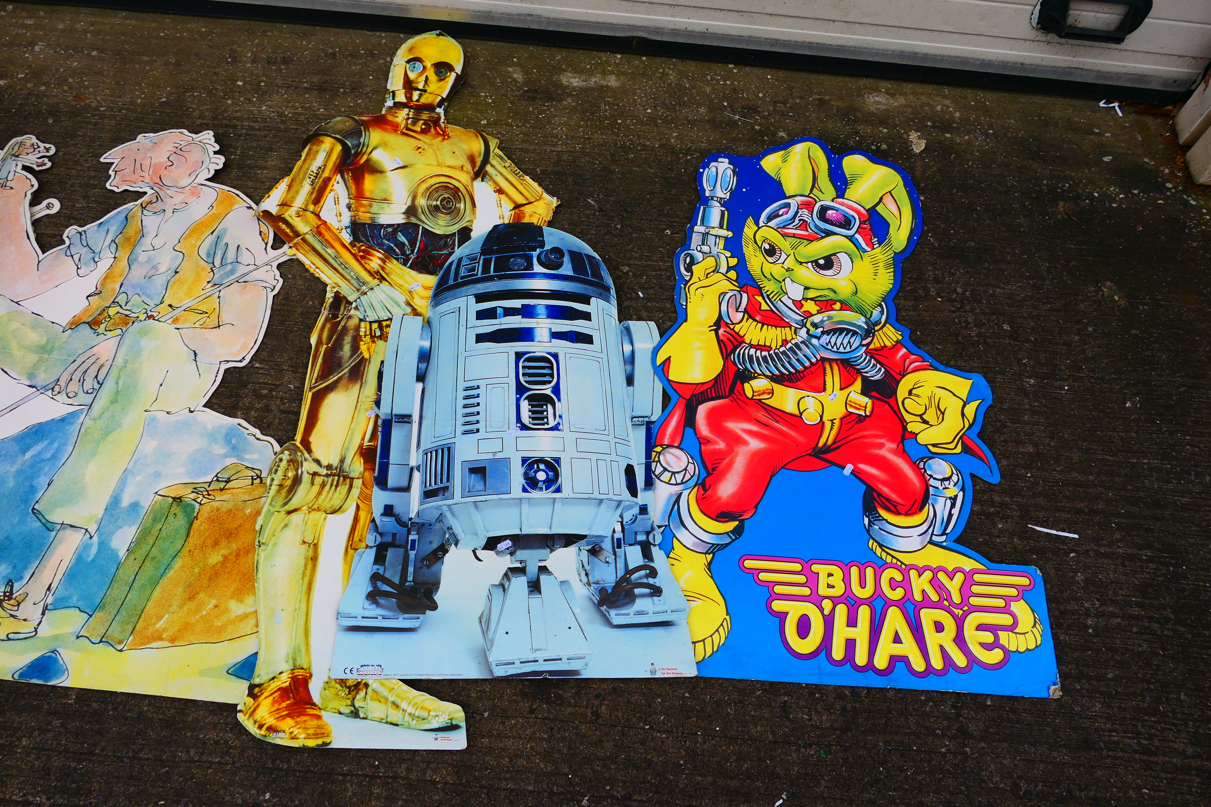 Cardboard vintage shop display - Star Wars - Bucky O'Hare - B.F.G. - Image 3 of 4