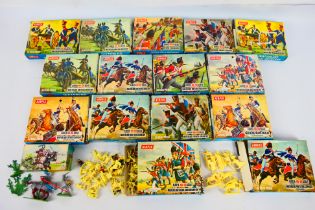 Airfix - Britains - 16 x boxed sets of mostly Waterloo figures in HO-OO scale including British