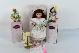 Ashton-Drake Galleries - 3 x boxed porcelain dolls - Lot includes a 'Matthew' doll.