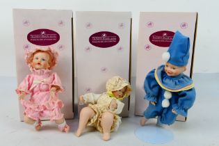 Ashton-Drake Galleries - 3 x boxed porcelain dolls - Lot includes a 'Jason' doll. A 'Lisa' doll.