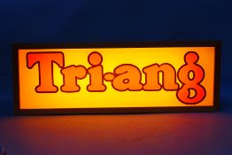 Tri-Ang - A vintage original Tri-ang acrylic sign which has been incorporated into a new pine light