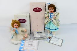 Ashton-Drake Galleries - 2 x boxed porcelain dolls - Lot includes a 'Little Miss Muffett' doll.