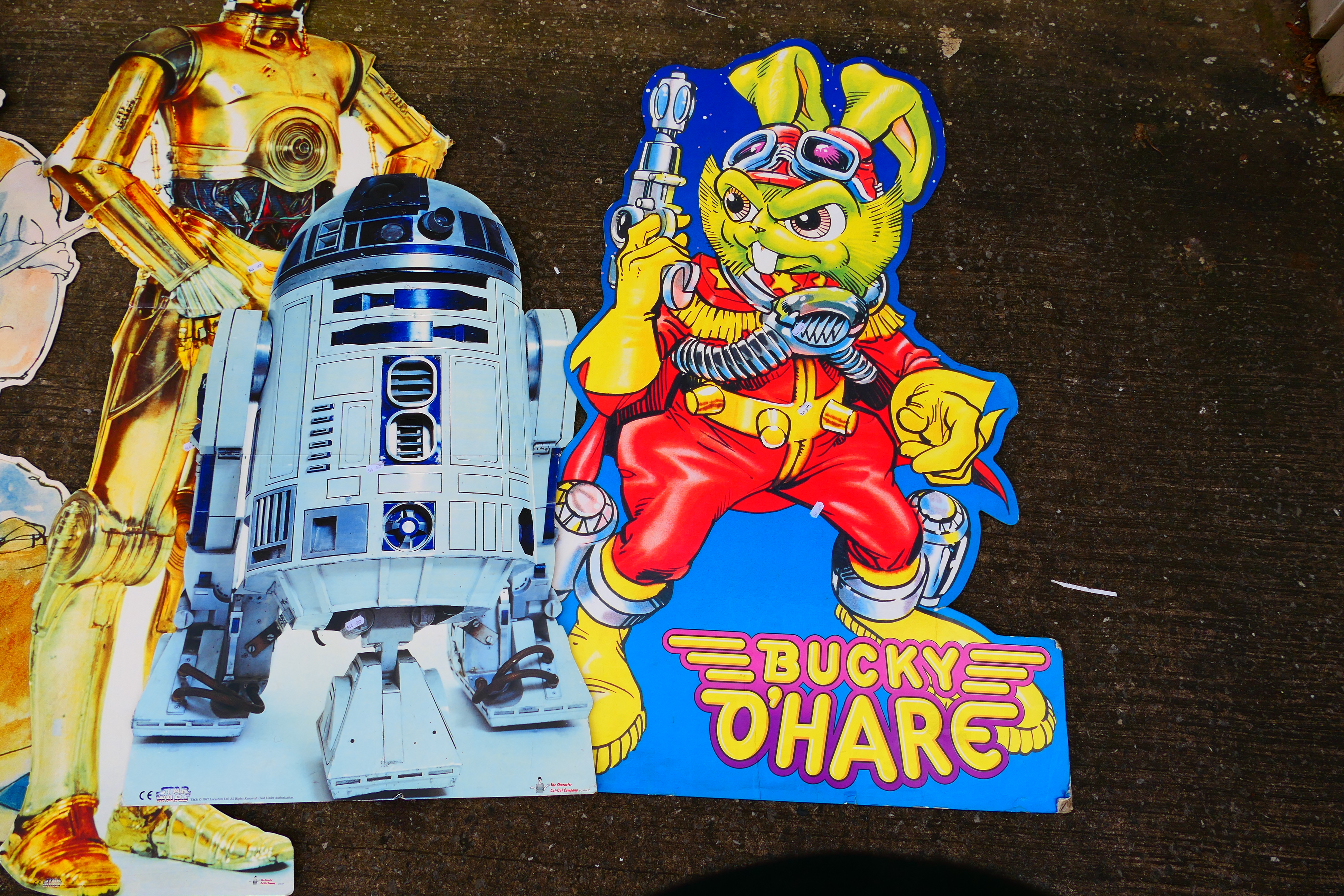 Cardboard vintage shop display - Star Wars - Bucky O'Hare - B.F.G. - Image 4 of 4