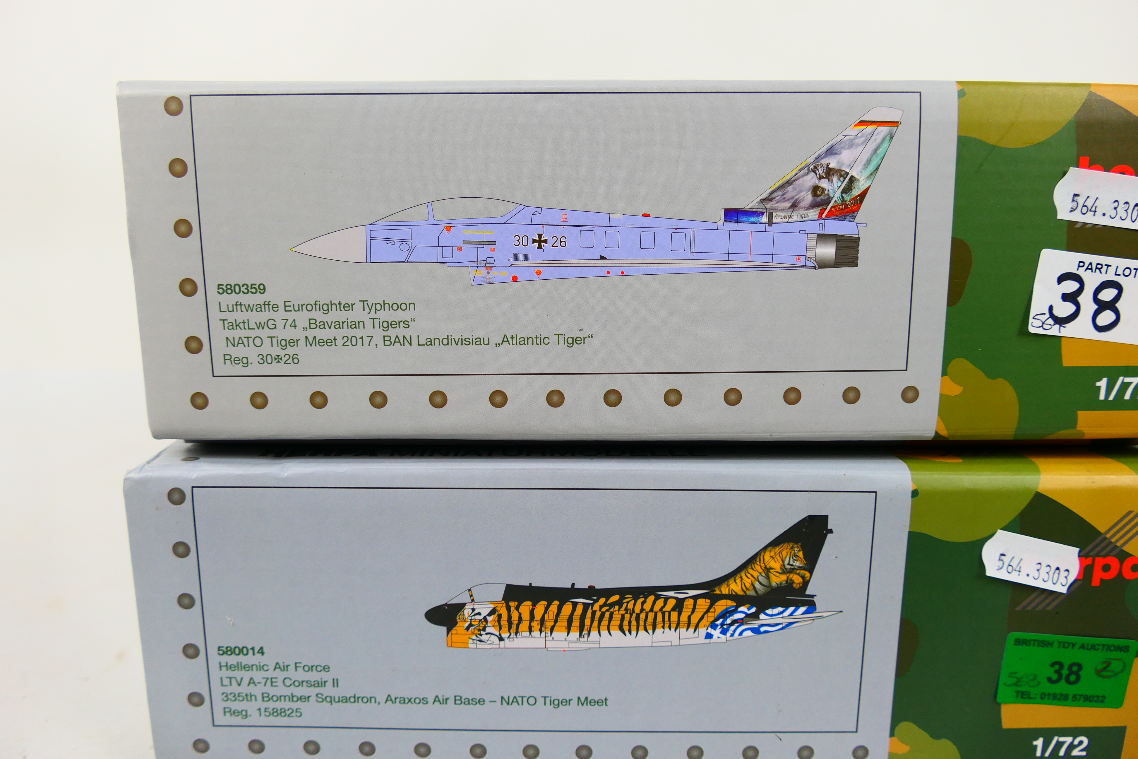 Herpa - Two boxed diecast 1:72 scale military aircraft models from Herpa Military. - Image 4 of 4