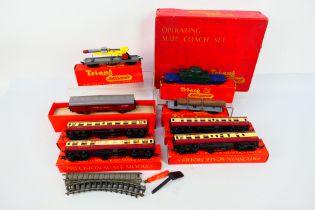 Tri-ang - A collection of mostly boxed OO gauge rolling stock including rocket launching wagon #