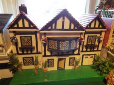 Doll's House - a hand built doll's house comprising six rooms, all rooms extensively furnished,